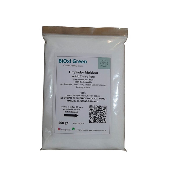 ACIDO CITRICO PURO 500GRBIOXI GREEN