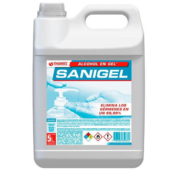 ALCOHOL EN GEL 5L THAMES