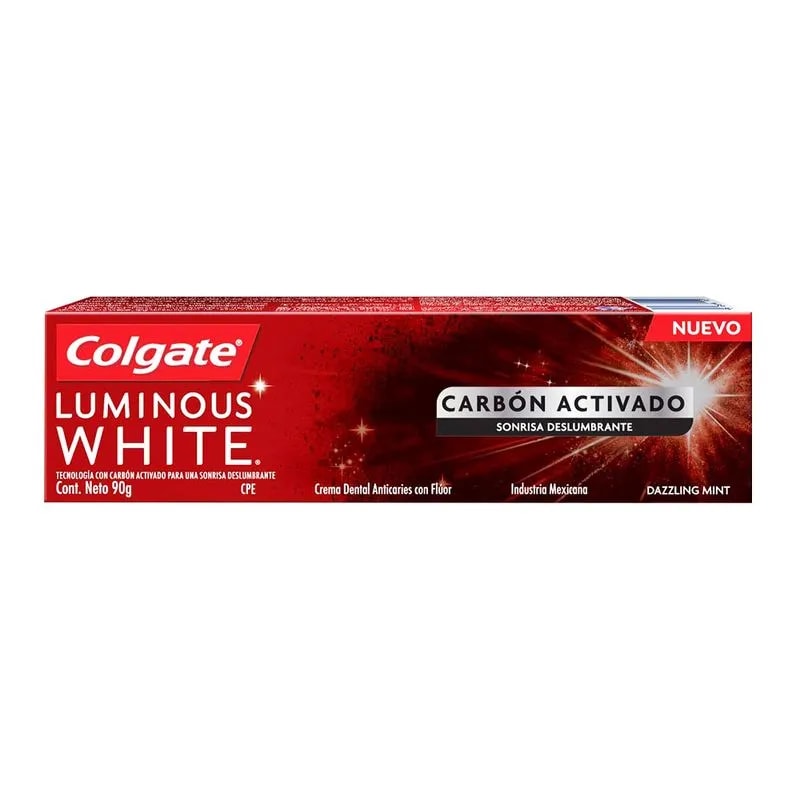 COLGATE 90G LUMINOS WHITE CARBONO