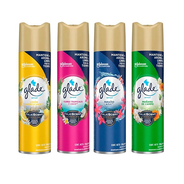 DESOD AMBIENTE GLADE AERO 255ML SURTIDOS
