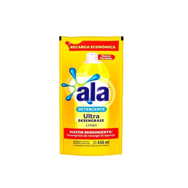 DETERGENTE ULTRA ALA 450ML DOY PACK SURTIDOS