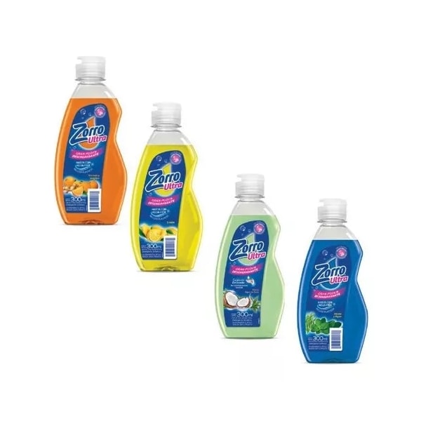 DETERGENTE ZORRO 300ML SURTIDOS