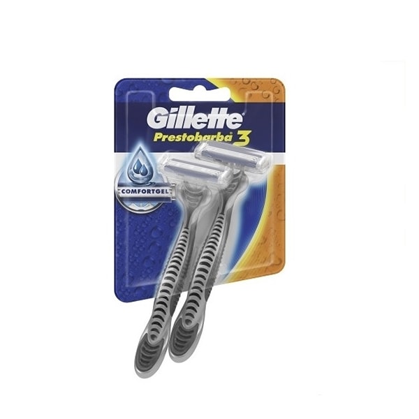 GILLETTE PRESTOBARBA 3 HOMBRE 2 UNID